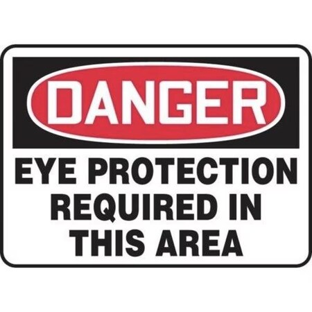 Accuform OSHA DANGER SAFETY SIGN EYE FRMPPA007VP FRMPPA007VP